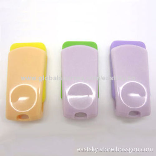 Twist USB Flash Drive with Waterproof and Dust-proof Chipset Insert, Free for 2-year Warranty